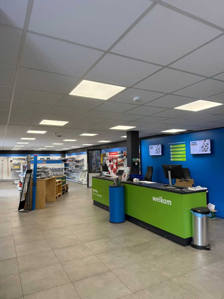 Deetronix led-verlichting kantoor receptie